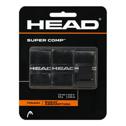 Vrchní Omotávky HEAD Super Comp schwarz 3er